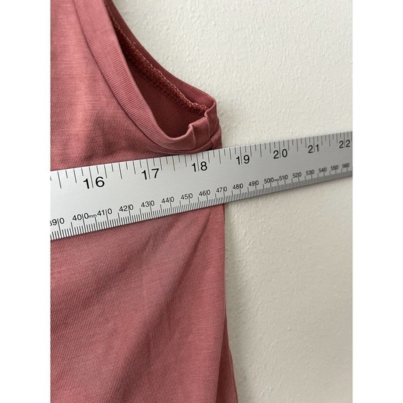 Drew Women's Modal Blend Sleeveless Pink Knit Top Size Small High Low Casual - Picture 9 of 11